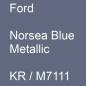 Preview: Ford, Norsea Blue Metallic, KR / M7111.